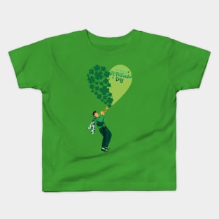 St Patrick heart music Kids T-Shirt